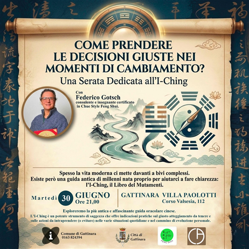 Gattinara ospita una serata dedicata all'I-Ching, l'antico Libro dei Mutamenti