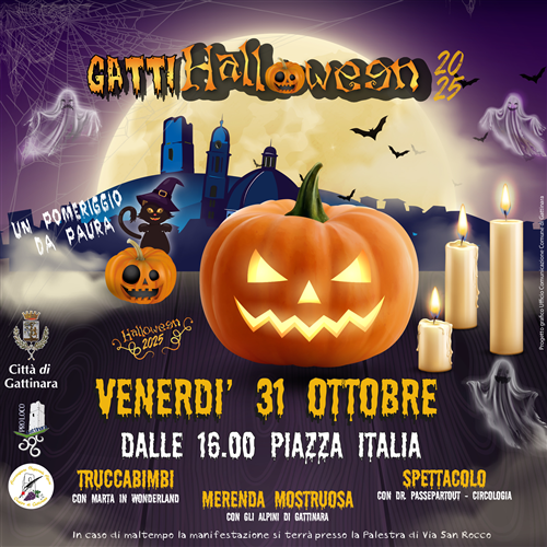 GATTI-HALLOWEEN 2025: una festa da paura nel cuore di Gattinara!